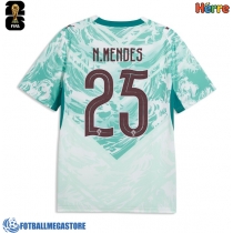 Fotballdrakt Herre Portugal Nuno Mendes #25 Bortedrakt VM 2026 Kortermet